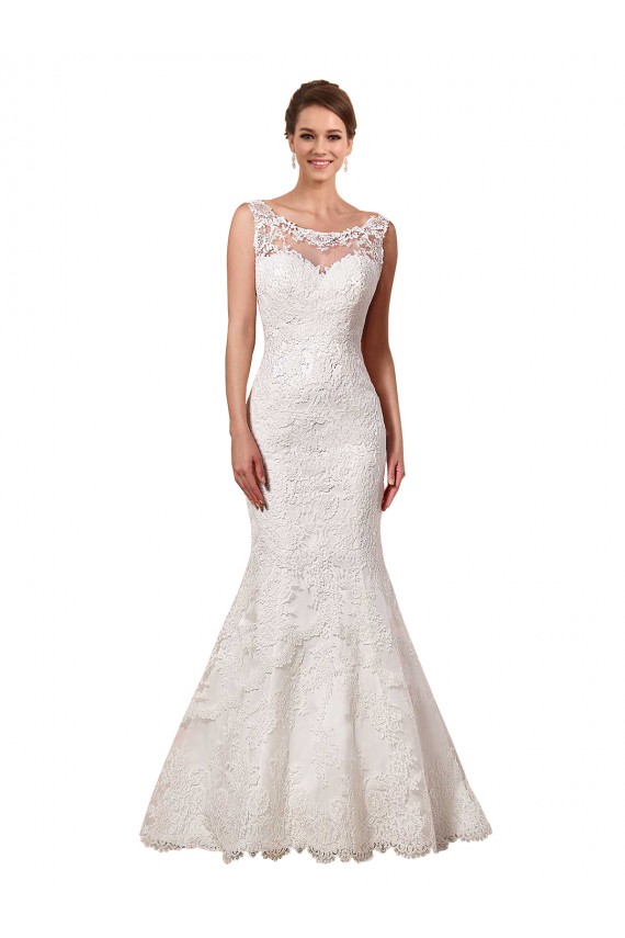 Sweetheart Chapel Train Long Lace Ivory Sleeveless Sexy Wedding Dress Darwin