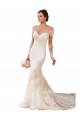 Sweetheart Chapel Train Lace Ivory Long Sleeves Wedding Gowns Darwin