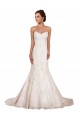 Sweetheart Chapel Train Lace Ivory Sleeveless Sexy Wedding Dress Darwin
