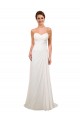 Sweetheart Chapel Train Soft Chiffon Ivory Sleeveless Wedding Gowns Darwin