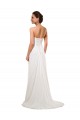 Sweetheart Chapel Train Soft Chiffon Ivory Sleeveless Wedding Gowns Darwin