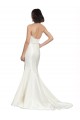 Sweetheart Chapel Train Satin & Lace Ivory Sleeveless Bridal Dress Darwin
