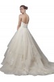 Strapless Chapel Train Tulle & Lace Ivory Sleeveless Wedding Dress Darwin