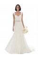 Off the Shoulder Chapel Train Lace White Sleeveless Beach Wedding Dress Darwin