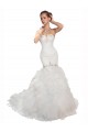 Sweetheart Chapel Train Tulle White Sleeveless Wedding Dress Darwin