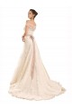 Off the Shoulder Chapel Train Lace Ivory A-Line Sleeveless Beach Wedding Dress Darwin