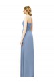 Strapless Long Chiffon Dusty Blue Sleeveless Formal Dresses / Bridesmaid Dresses Darwin