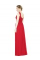 Sweetheart Long Chiffon Red Sleeveless Bridesmaid Dress / Evening Dress Darwin