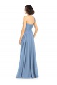 One Shoulder Long Soft Chiffon Dusty Blue Sleeveless Formal Dress / Bridesmaid Dress Darwin