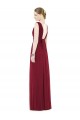 V-Neck Long Soft Chiffon Royal Blue Sleeveless Bridesmaid Gowns Darwin