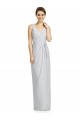 V-Neck Long Soft Chiffon Frost Sleeveless Bridesmaid Dress Darwin