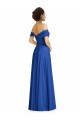Sweetheart Long Soft Chiffon Royal Blue Cap Sleeves Semi Formal Evening Dress / Bridesmaid Dress Darwin