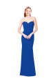 Sweetheart Long Chiffon Royal Blue Sleeveless Bridesmaid Dress / Evening Gowns Darwin