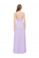 Strapless Long Soft Chiffon Lilac Sleeveless Evening Dress / Bridesmaid Dress Darwin