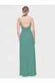 V-Neck Long Chiffon Icelandic Silver Sleeveless Bridesmaid Dress / Evening Dress Darwin