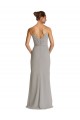 Sweetheart Long Soft Chiffon Silver Sheath Sleeveless Bridesmaid Dress Darwin