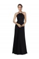 Halter Neck Long Soft Chiffon & Lace Black Sleeveless Bridesmaid Gown Darwin