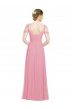Sweetheart Long Soft Chiffon Skin Pink Sleeveless Bridesmaid Dress Darwin