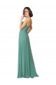 Sweetheart Long Soft Chiffon Icelandic Silver Sleeveless Bridesmaid Dress Darwin
