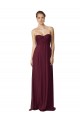 Sweetheart Long Soft Chiffon Grape Sleeveless Bridesmaid Dress / Formal Dress Darwin