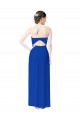 Sweetheart Long Soft Chiffon Royal Blue Sleeveless Bridesmaid Dress Darwin