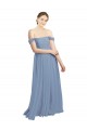 Sweetheart Long Soft Chiffon Dusty Blue Sleeveless Formal Dress / Bridesmaid Dress Darwin