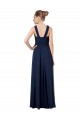 Sweetheart Long Floor Length Chiffon Dark Navy Sleeveless Bridesmaid Dress Darwin