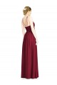 Halter Neck Long Chiffon Burgundy Sleeveless Formal Dress / Bridesmaid Dress Darwin