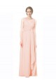 V-Neck Long Chiffon Sleeveless Wedding Party Dress Darwin