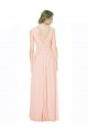 V-Neck Long Chiffon Sleeveless Wedding Party Dress Darwin