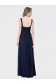 Sweetheart Long Lxue Chiffon Dark Navy Sleeveless Bridesmaid Dress Darwin