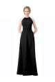 Sweetheart Long Chiffon Black Sleeveless Formal Dress / Bridesmaid Dress Darwin