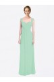 Sweetheart Long Soft Chiffon Mint Green Cap Sleeves Bridesmaid Dress Darwin