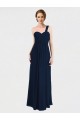 Sweetheart Long Soft Chiffon Dark Navy Sleeveless Bridesmaid Dress / Formal Dress Darwin