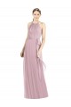 Halter Neck Long Soft Chiffon Primrose Sleeveless Bridesmaid Dress Darwin