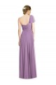 Sweetheart Long Soft Chiffon Dark Lavender Flutter Sleeves Formal Dress / Bridesmaid Dress Darwin