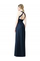 V-Neck Long Chiffon Dark Navy Sleeveless Bridesmaid Dresses Darwin