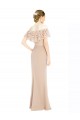 Off the Shoulder Long Soft Chiffon & Lace Champagne Sleeveless Prom Dress / Bridesmaid Dress Darwin
