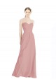 Sweetheart Long Soft Chiffon Dusty Pink Sleeveless Bridesmaid Dress / Formal Dress Darwin