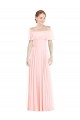 Square Neck Long Soft Chiffon Pink Sleeveless Formal Bridesmaid Dress Darwin