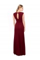 High Neck Long Soft Chiffon Burgundy Mermaid Sleeveless Prom Dress / Bridesmaid Dress Darwin