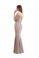 High Neck Long Soft Chiffon & Lace Half Sleeves Bridesmaid Dress Darwin
