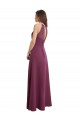 High Neck Long Chiffon Sleeveless Bridesmaid Dress / Evening Gowns Darwin