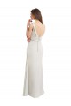 High Neck Long Soft Chiffon & Satin Sleeveless Bridesmaid Dress Darwin