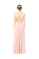 Halter Neck Long Soft Chiffon Pink Sleeveless Formal Dress / Bridesmaid Dress Darwin