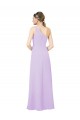 One Shoulder Long Soft Chiffon Lilac Sleeveless Formal Evening Gown / Bridesmaid Dress Darwin