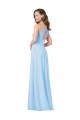 V-Neck Long Chiffon Light Sky Blue Sleeveless Formal Dress / Bridesmaid Dress Darwin