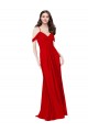 Sweetheart Long Soft Chiffon Dark Red Sleeveless Bridesmaid Dress Darwin