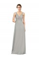 Sweetheart Long Soft Chiffon Silver Sleeveless Bridesmaid Dress Darwin