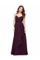 V-Neck Long Soft Chiffon Grape Sleeveless Bridesmaid Dress / Formal Dress Darwin